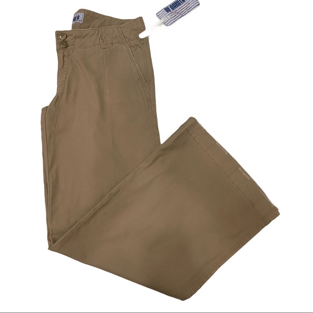 Bb Dakota Wide Leg Pants Tan Size 9 Cotton